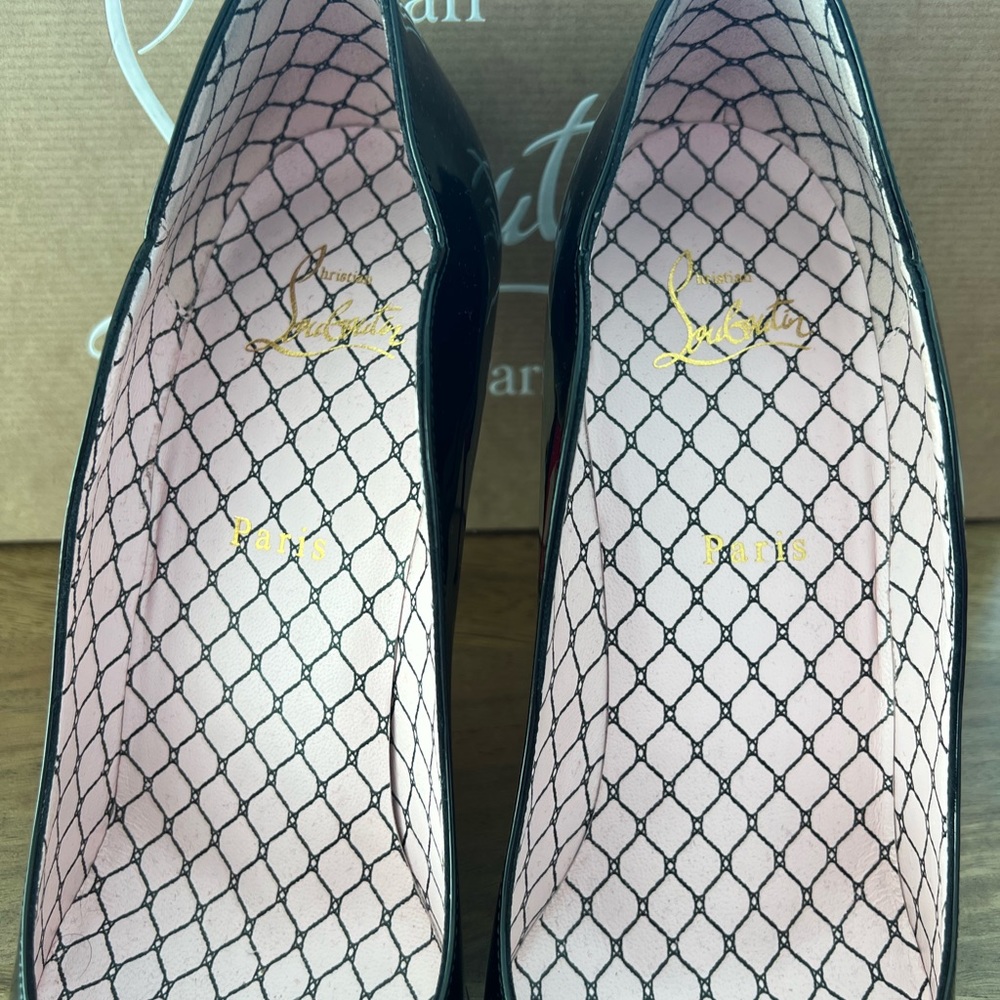 Christian Louboutin Chick Up 100 Patent Leather Pumps - Picture 9 of 11